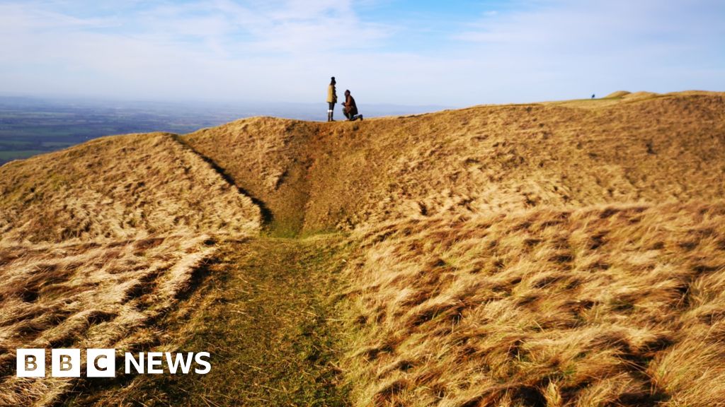 Cleeve Hill proposal photo: Snapper searches for happy couple
