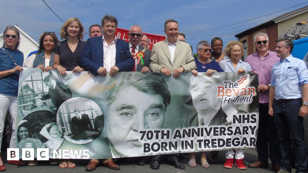 NHS 70 Aneurin Bevan Day celebrations in Tredegar BBC News