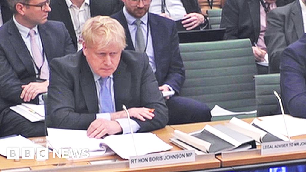 Boris Johnson questioned about leaving do photo