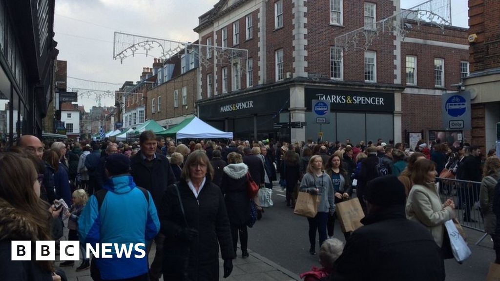 Winchester power cut Shops, bars and restaurants closed BBC News