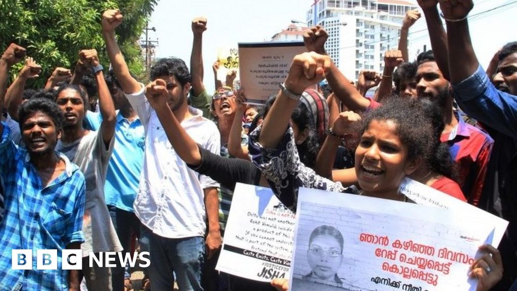 Angry Protests Over India Dalit Woman Murder In Kerala Bbc News