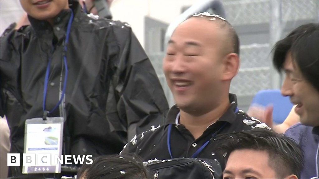 Japan tests spraying fake snow to tackle the summer heat ahead of the