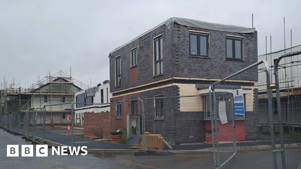 Housing estate half finished after contractor goes bust