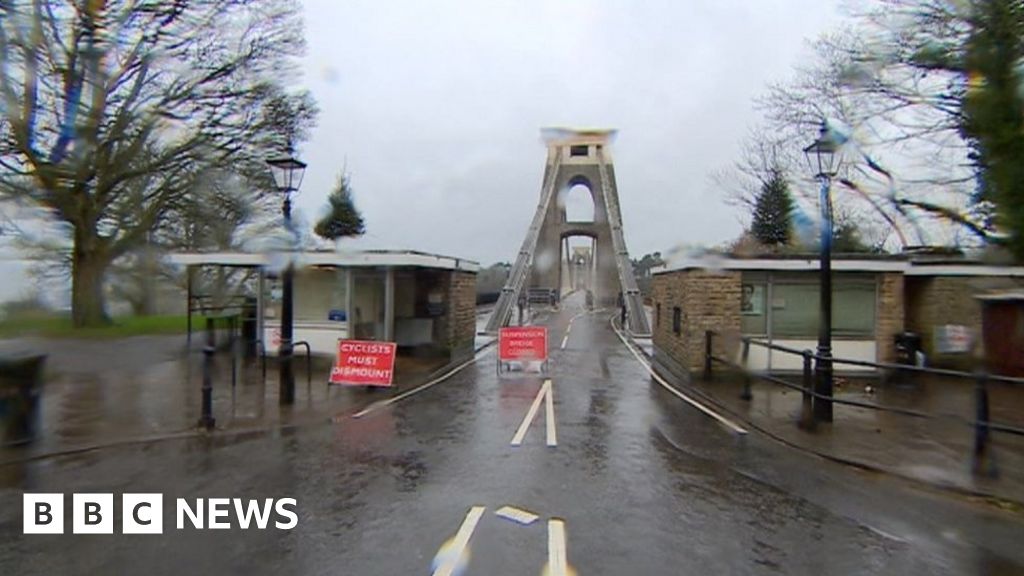 Bridge closed for only second time due to weather BBC News