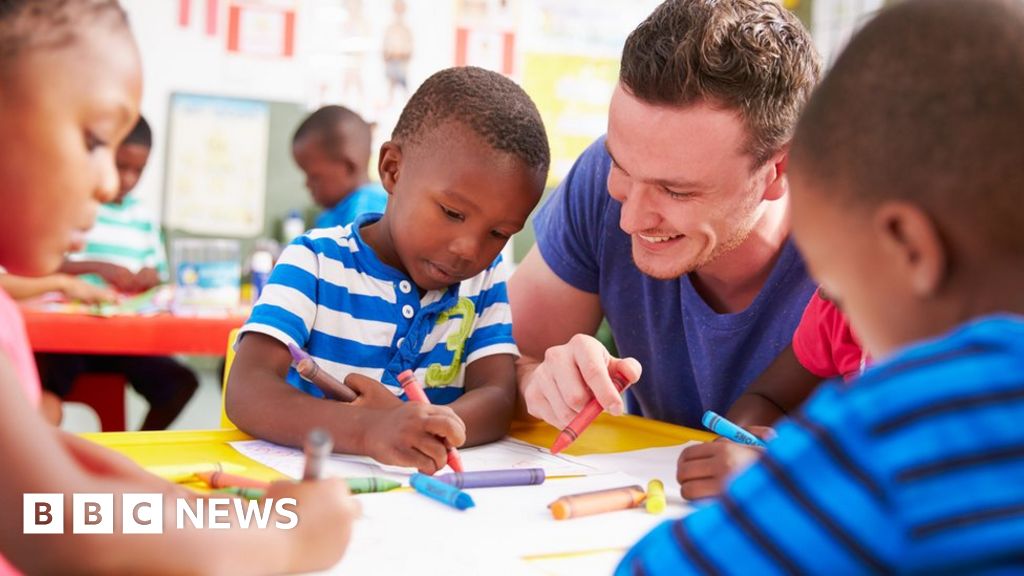 Four ways to get more men teaching kids BBC News