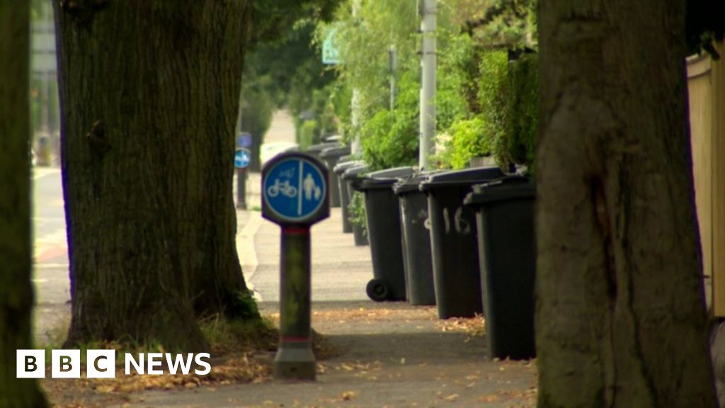 belfast-bins-new-bin-day-letters-dumped-in-skip-bbc-news