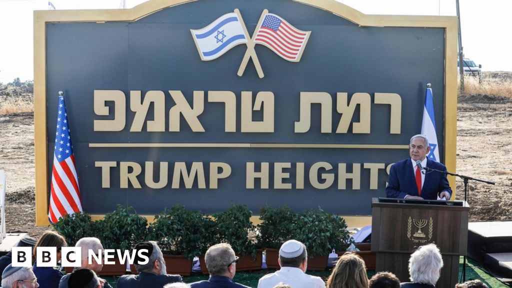 Israel unveils 'Trump Heights' in Golan