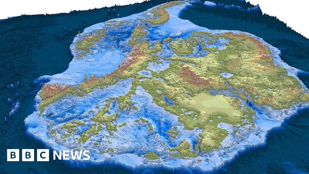 The best map yet of Antarctica without its ice - BBC News