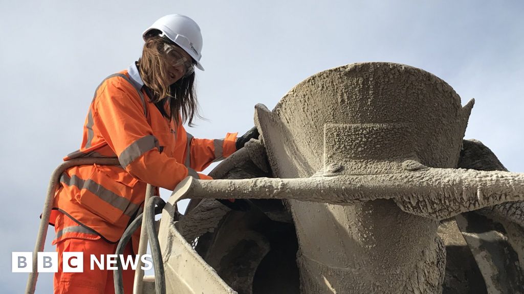 I Love Concrete Says Woman Causing Stir In Construction Bbc News 