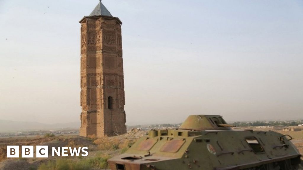 Ancient tower collapses in Afghanistan