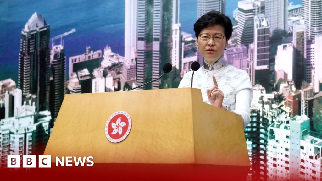 Hong Kong Leader Warns Protesters Not To Push City Into Abyss Bbc News 