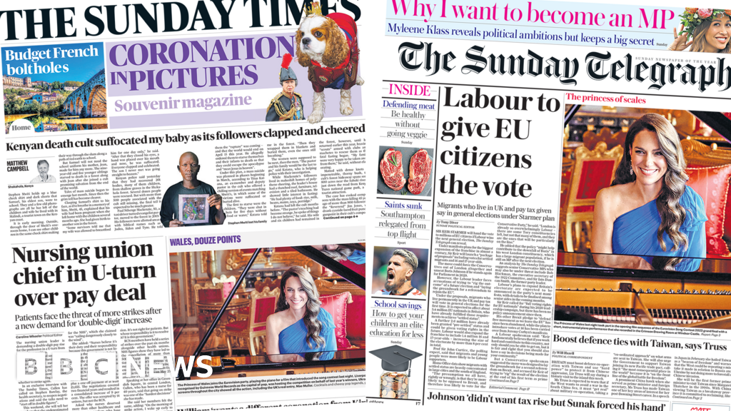 The Papers: Nursing union 'U-turn' and the 'Princess of Scales'