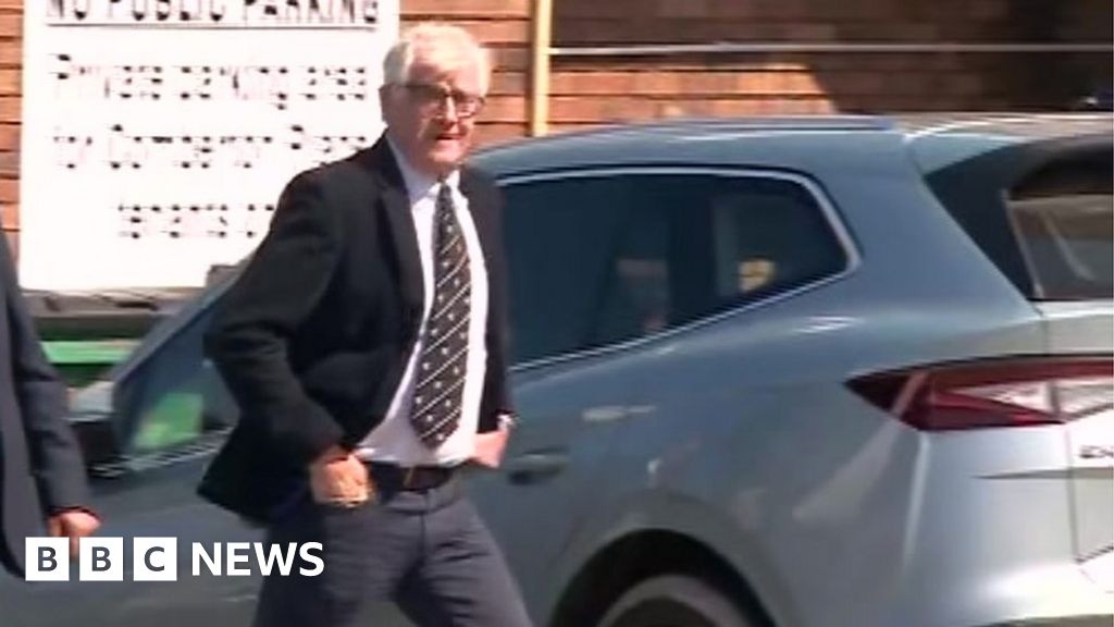 John Price arriving at court
