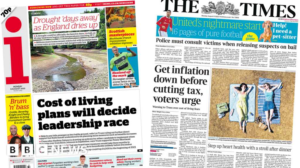 newspaper-headlines-voters-cost-of-living-fears-and-drought-days-away