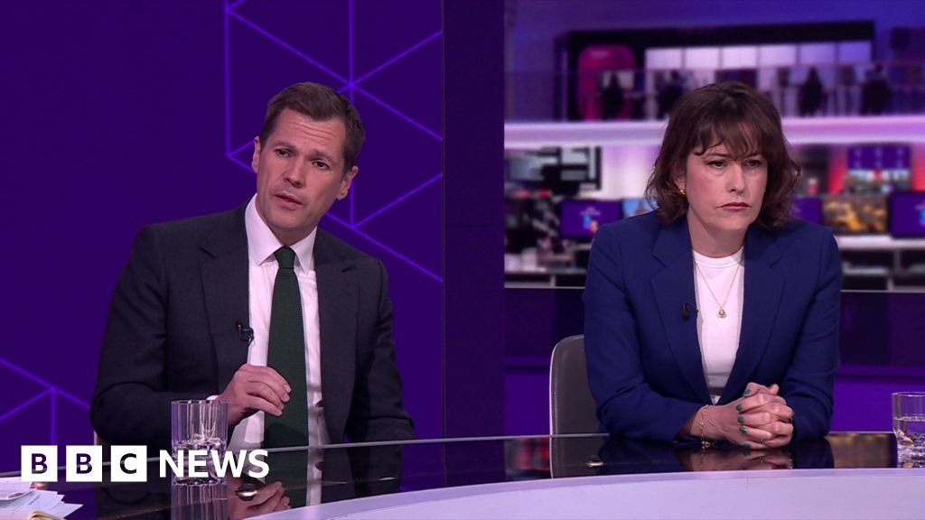 Jenrick and Atkins in the BBC studio
