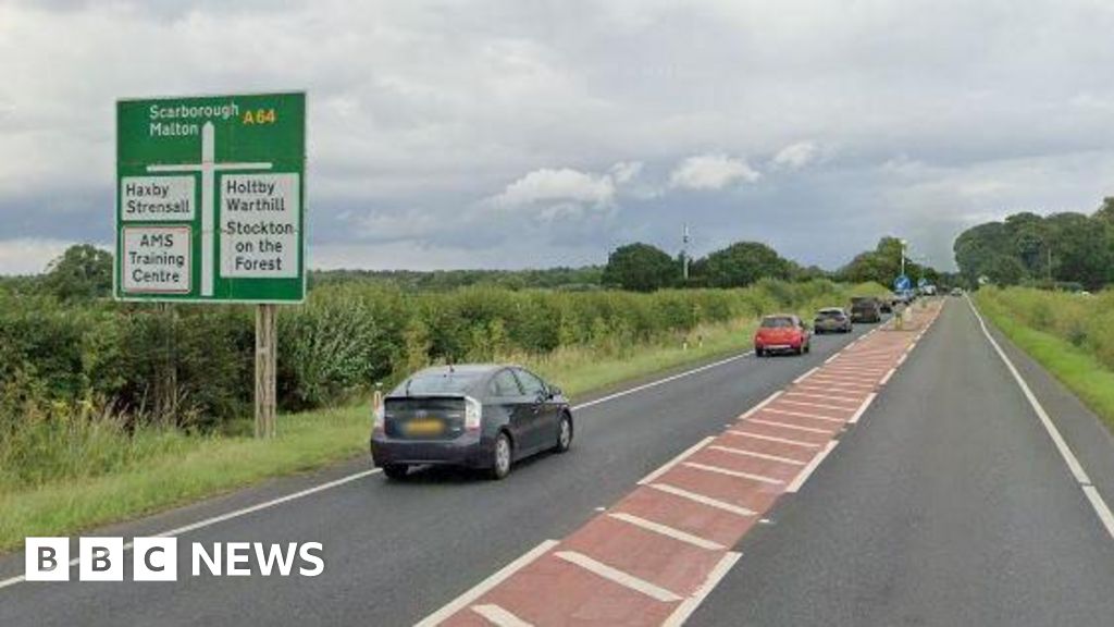 A64 York Serious crash closes road