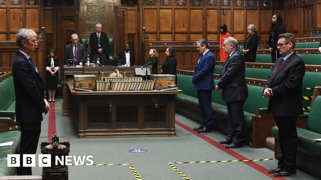 Floyd UK Parliament holds minute's silence BBC News