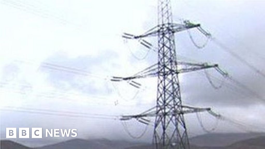 'Review overhead power lines' call on Anglesey BBC News
