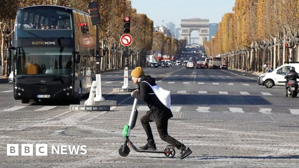 The electric scooters taking over Paris BBC News