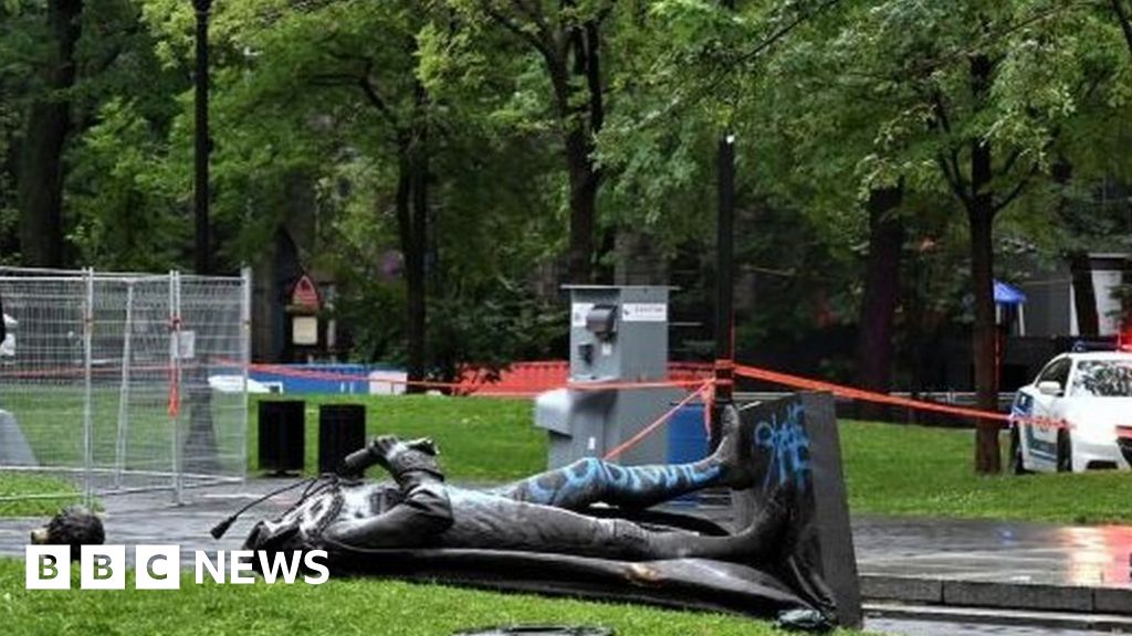 Trudeau condemns toppling of Canada's first PM as 'vandalism'