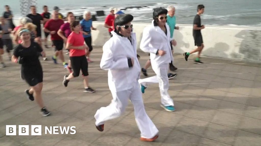 Elvis fans all shook up as run marks Porthcawl festival's return
