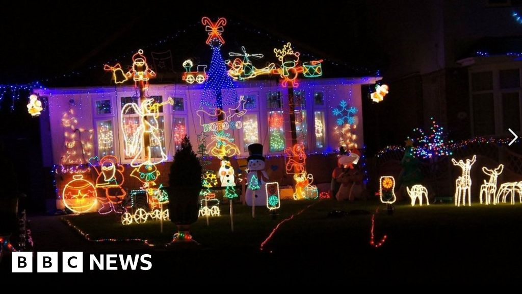Hospice donations stolen from Christmas lights display BBC News