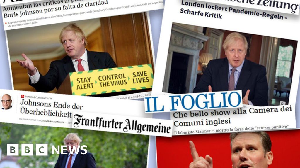 Europe's press calls UK lockdown roadmap 'confusing' - BBC News