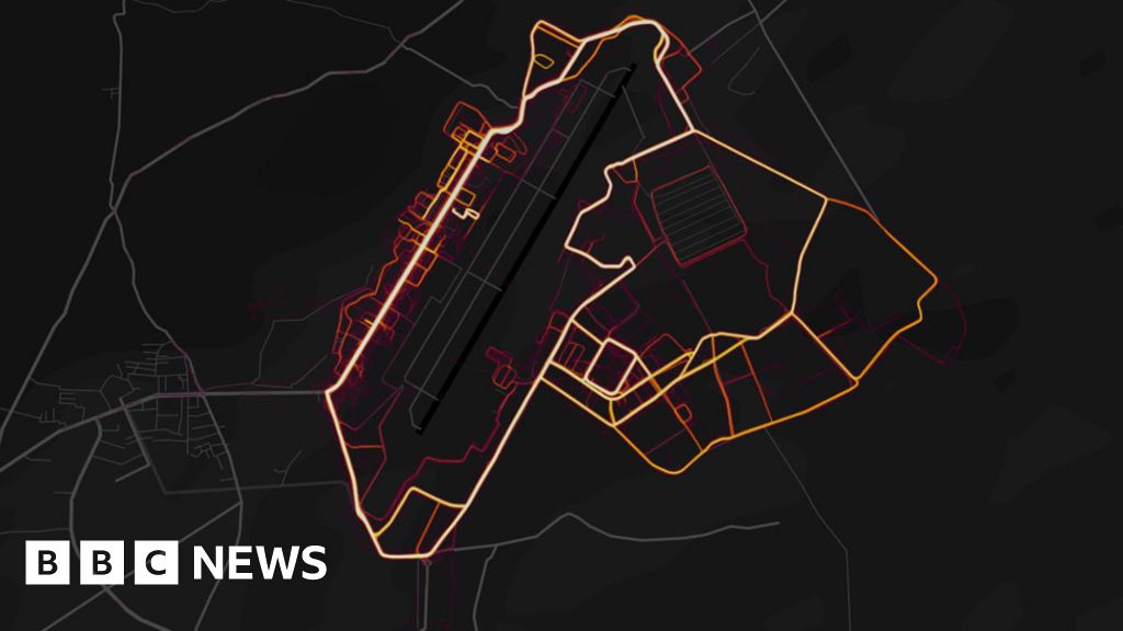 strava global heat map Fitness App Strava Lights Up Staff At Military Bases Bbc News