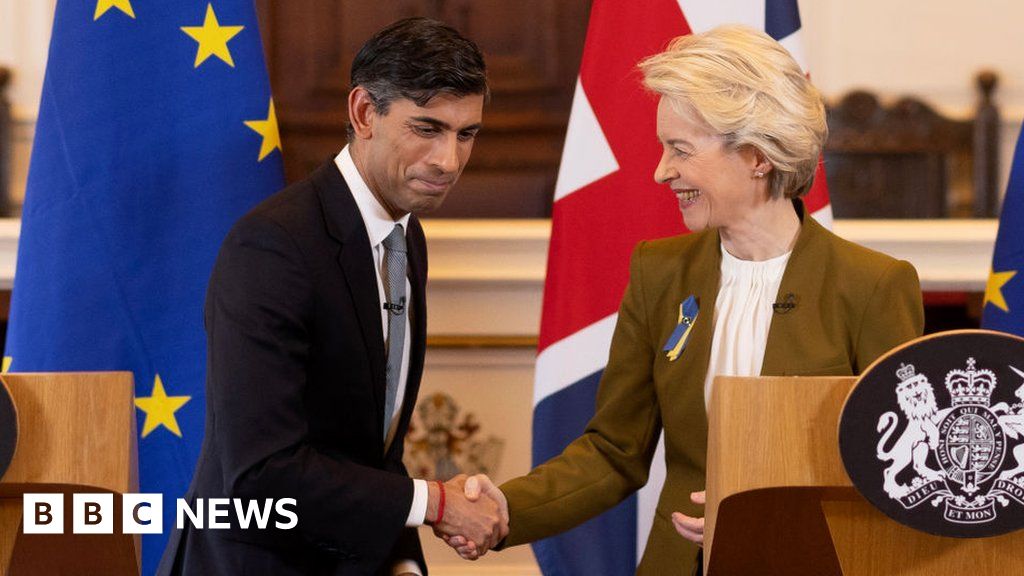 Rishi Sunak は新しい NI Brexit 取引を歓迎しますが、DUP の懸念は残ります