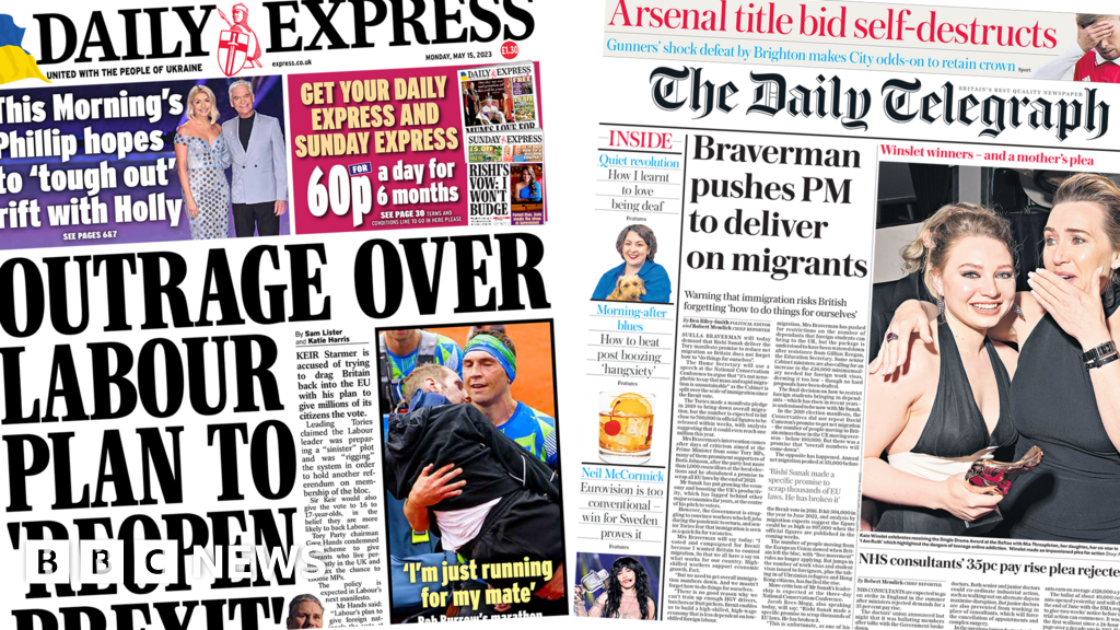 The Papers: 'Braverman pushes PM' and 'brothers in arms'