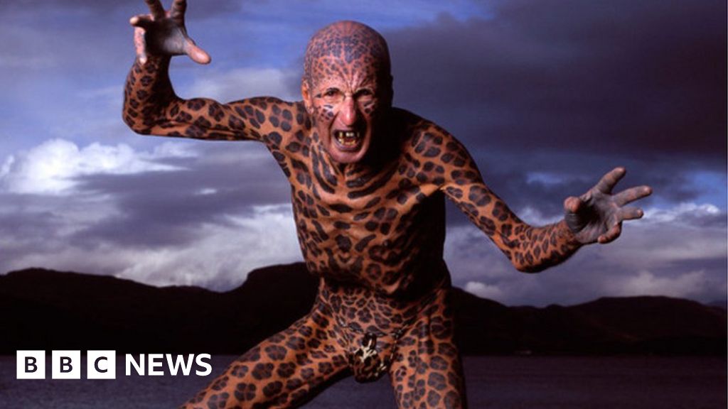4. Tom Leppard, also known as "The Leopard Man", has 99.9% of his body covered in leopard print tattoos. - wide 5