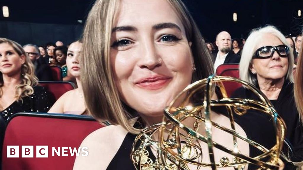 Emmy Awards: Leeds winner's mum carries statue in bag for life