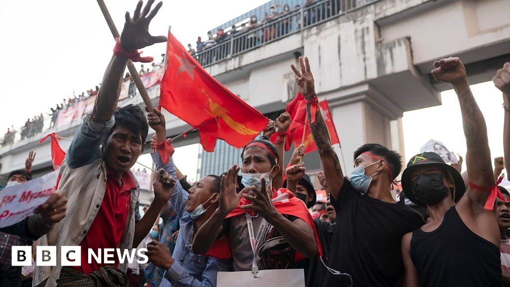 Myanmar: Protests Continue For Third Day - BBC News