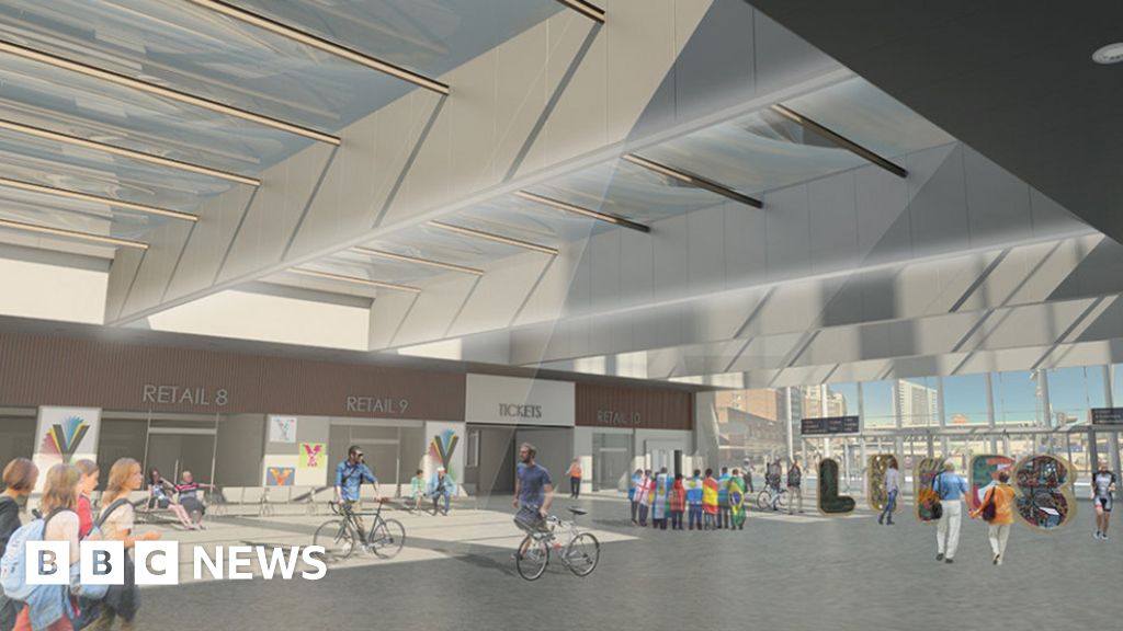 Work starts on £161m Leeds railway station revamp - BBC News