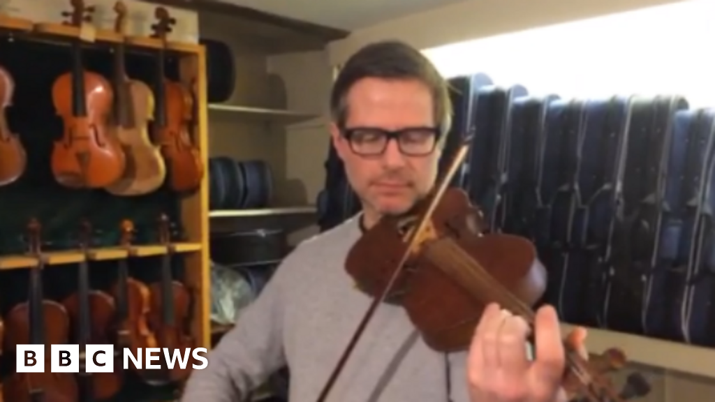 World War Two PoW camp violin 'sings out at you' BBC News