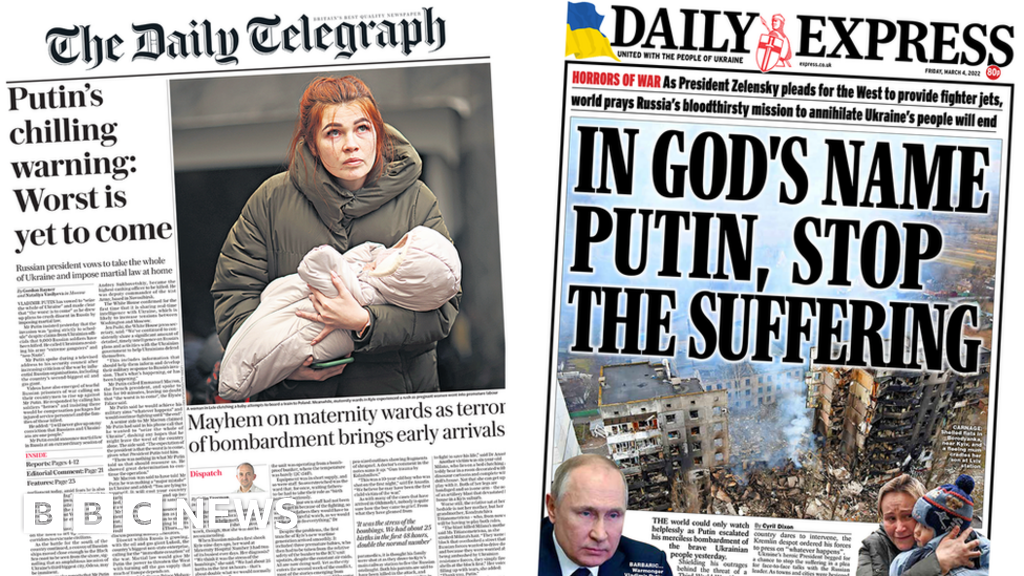 Newspaper headlines: ‘Worst is yet to come’ as Russian attacks escalate