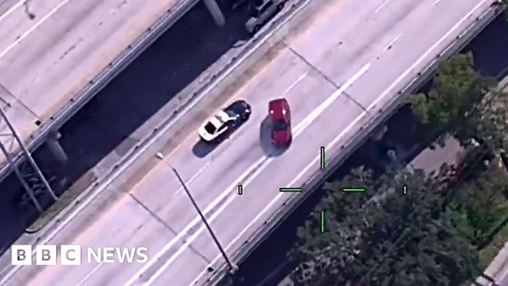 Teenagers In Stolen Vehicle Lead Police In Florida Car Chase Bbc News
