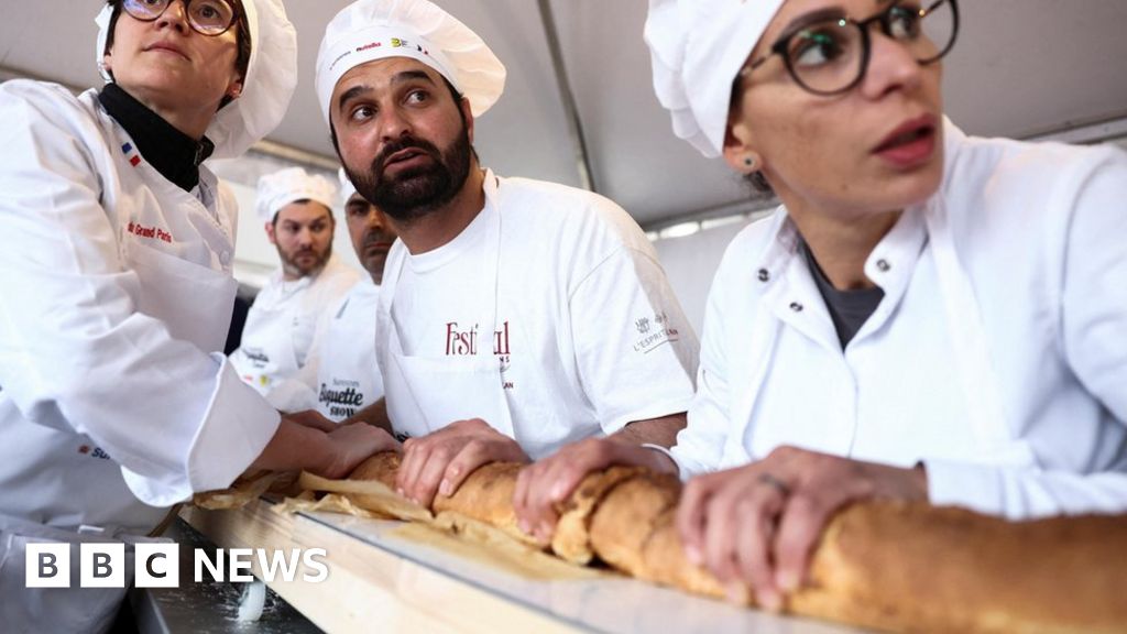 Crumbs! French bakers beat longest baguette world record