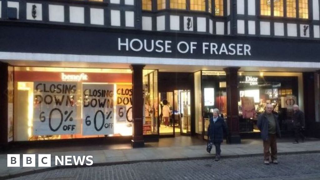 House of Fraser store closes in Shrewsbury