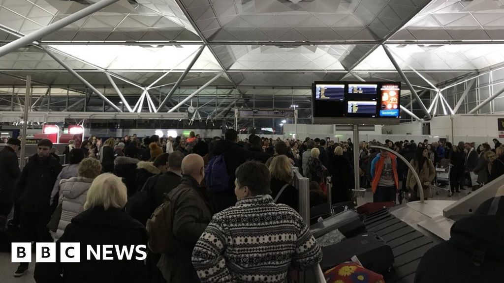 Stansted Airport: Hundreds of passengers stranded overnight