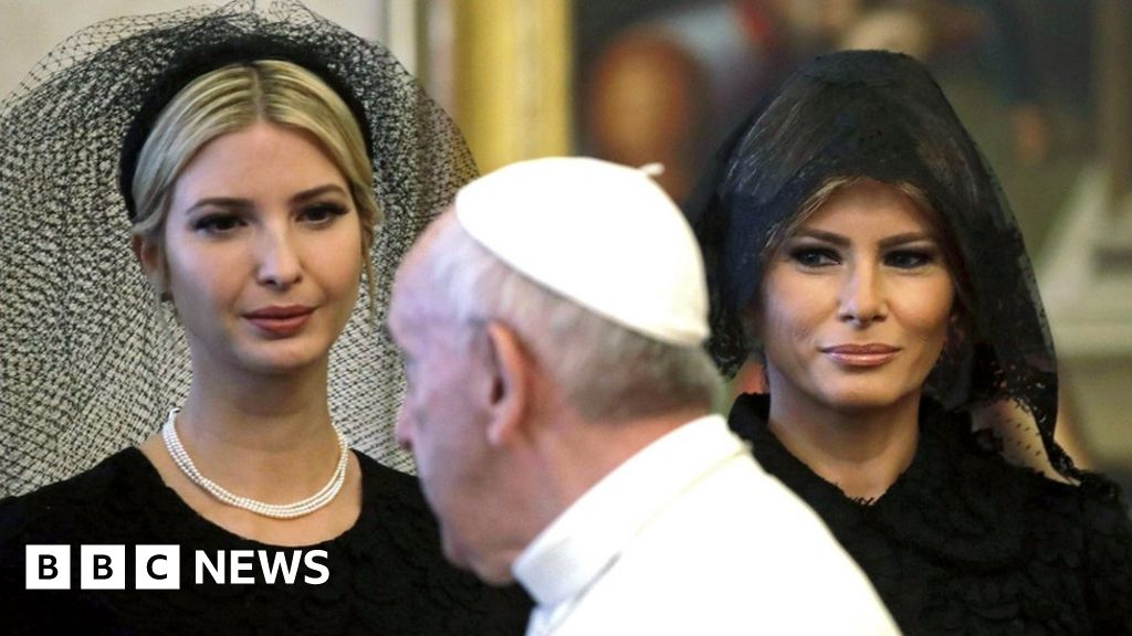 Melania Trump in black at the Vatican. Why? - BBC News