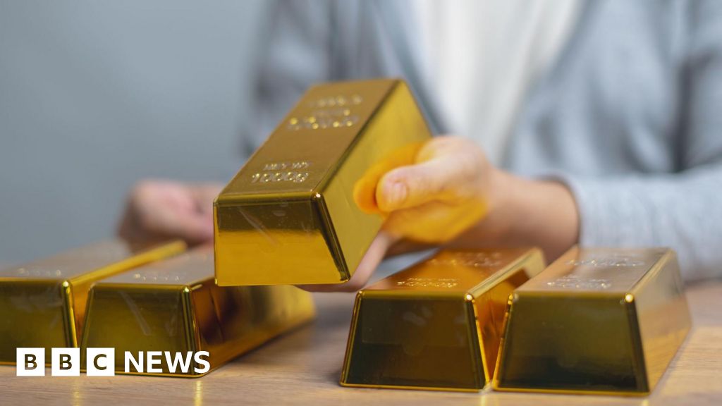 Gold price hits $3,000 mark for first time - BBC.com