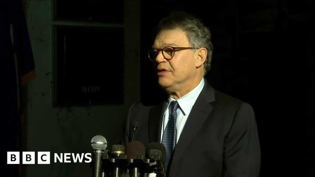 Us Senator Al Franken Apologises Over Sex Harassment Claims Bbc News