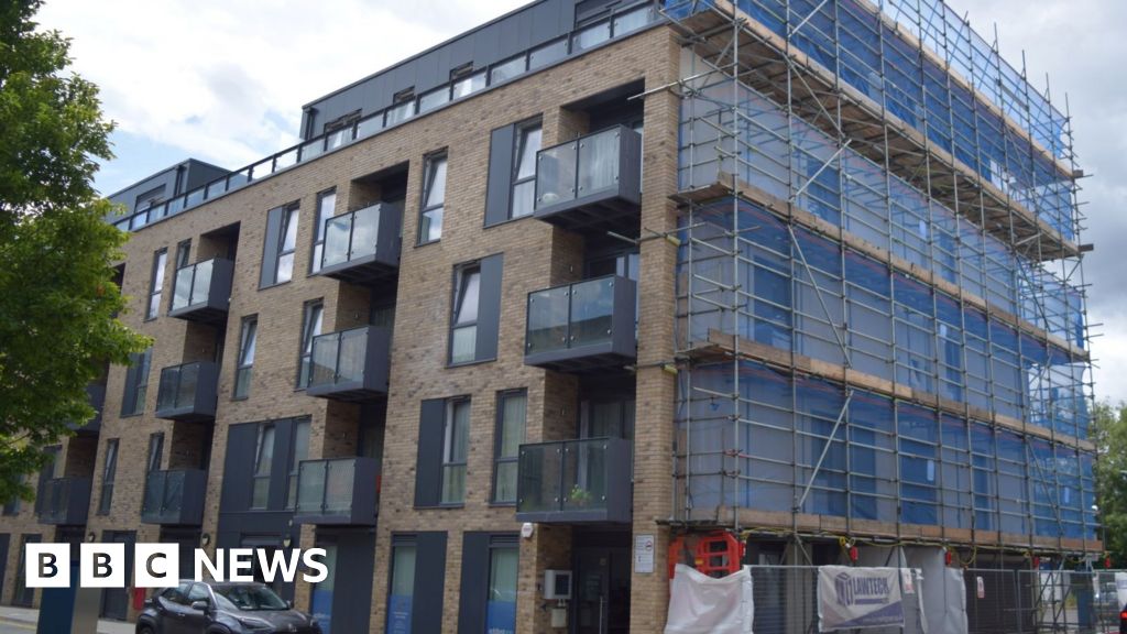 Cladding replaced on Addlestone One apartments BBC News