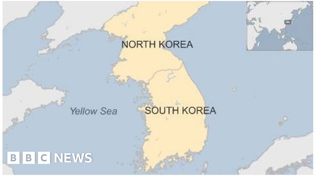 North Korea South Korea Map South Korea 'Fires Shots At North Korean Boat' - Bbc News