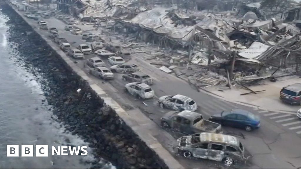 Hawaii wildfires: Drone footage shows extent devastation in Lahaina