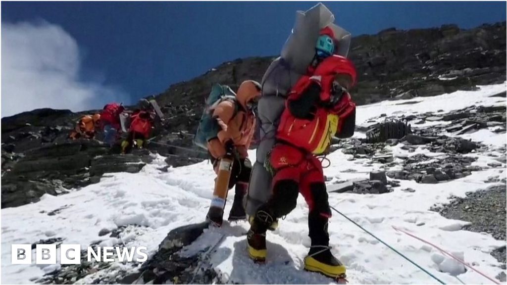 Watch: Moment climber is rescued from Everest ‘death zone’