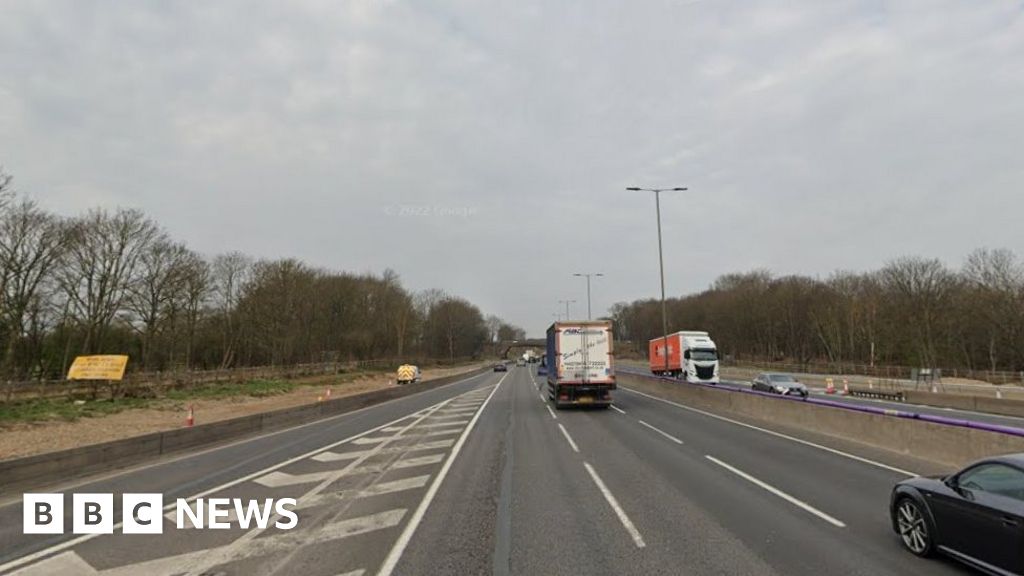 Northamptonshire M1 crash One person dies died after seven vehicle
