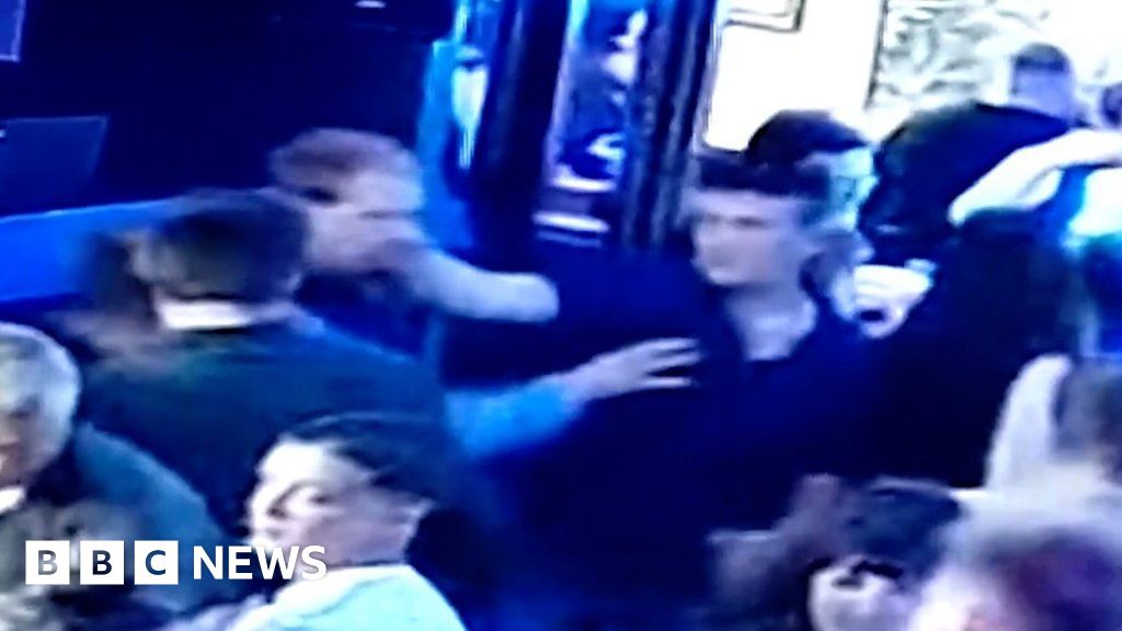 Footage Shows Moment Man Is Struck By Shot Glass In Pub