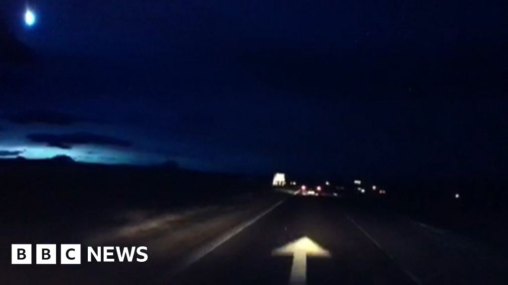 Meteor 'bright flash' seen in skies over Scotland BBC News